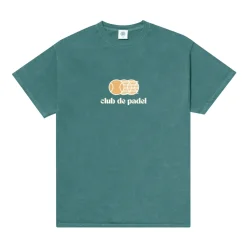 Club De Padel 'Vibora' Vintage Washed Tee - Forest