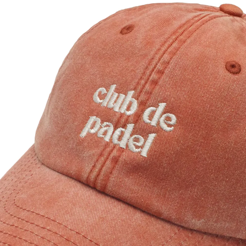 Club De Padel Vintage Washed Cap - Burnt Orange
