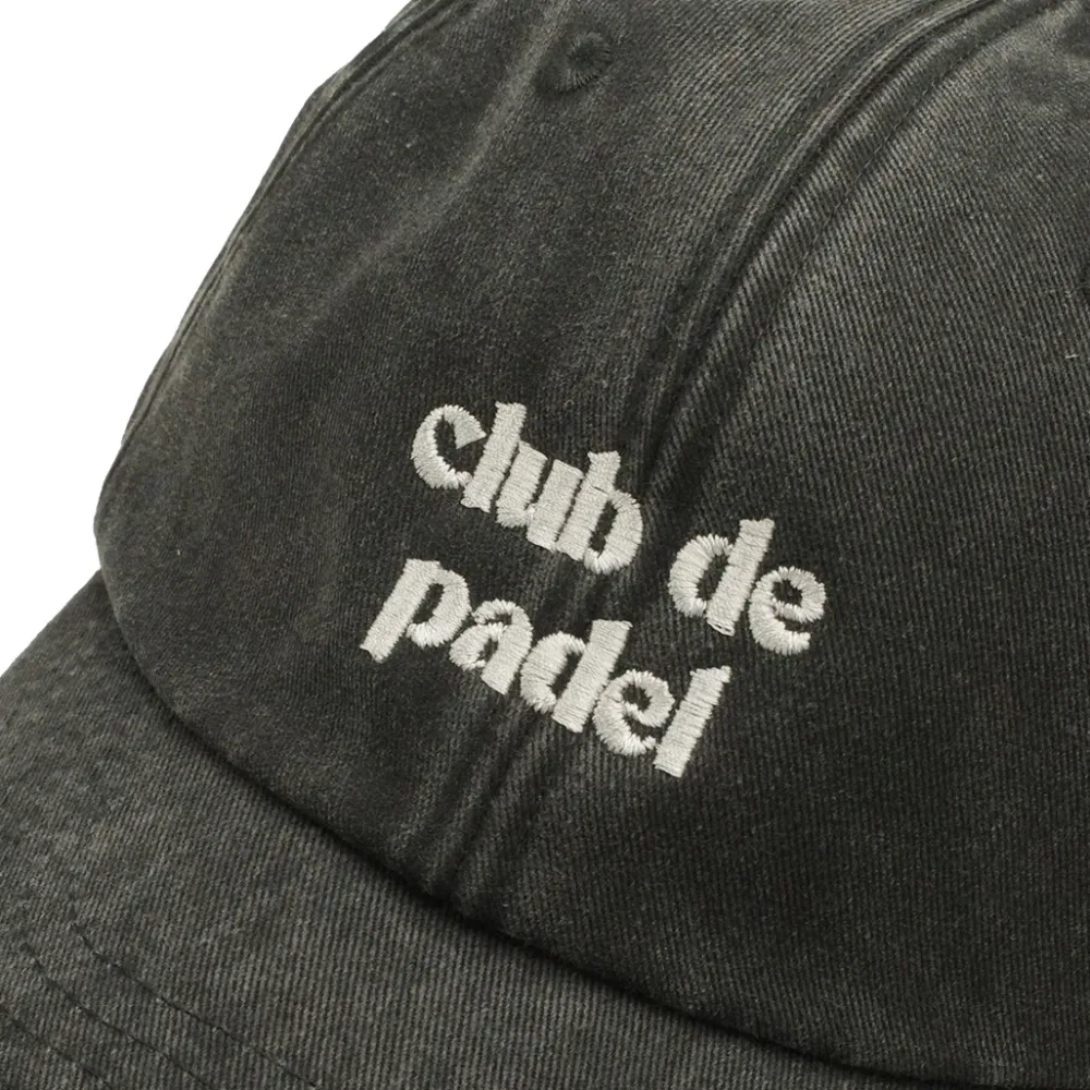 Club De Padel Washed Cap - Washed Black
