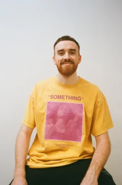 The Colour Collective Colour Collective 'Something' Tee - Vintage Washed Mustard *100K CLUB*