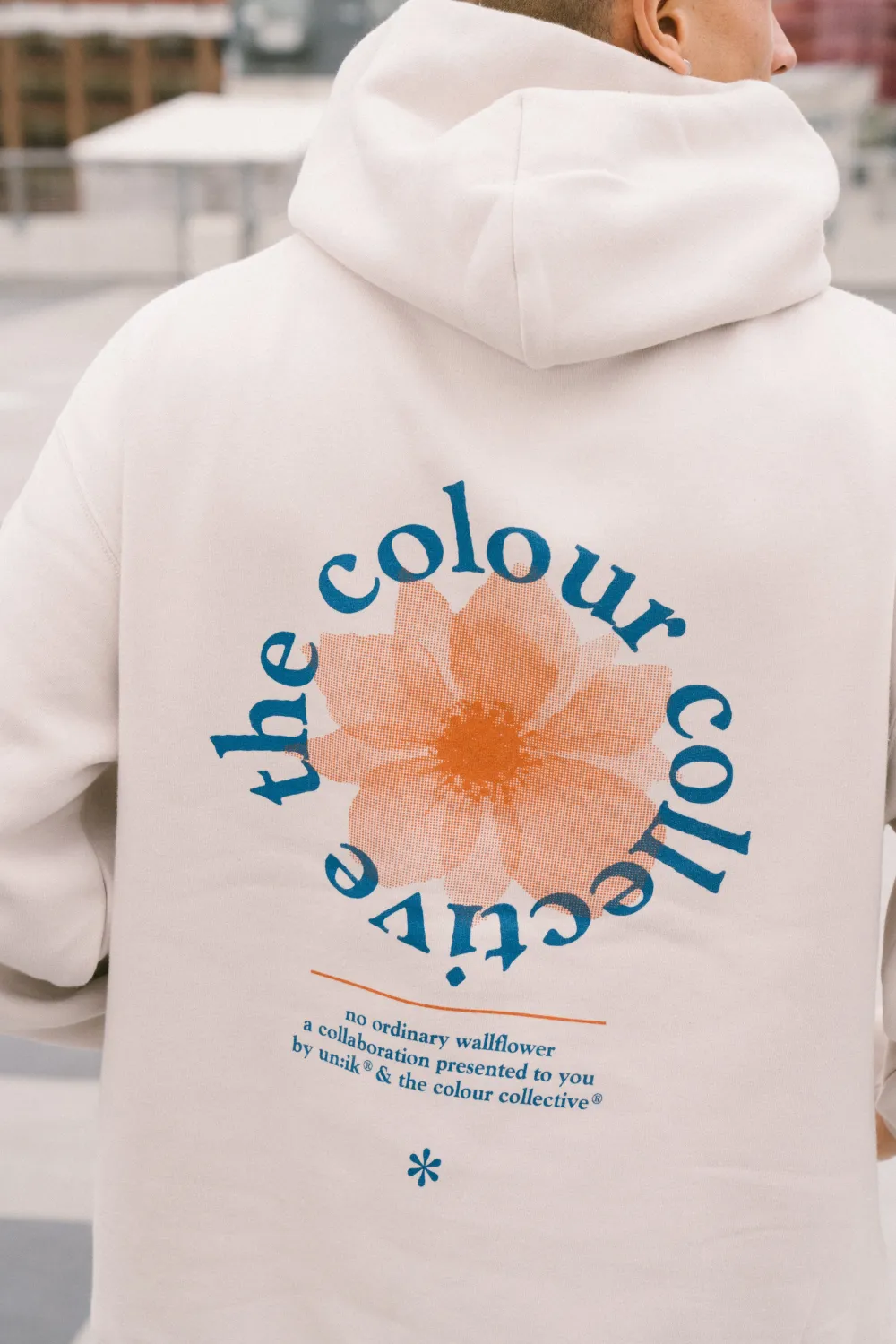 The Colour Collective Colour Collective 'Wallflower' Hoodie - Bone