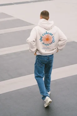 The Colour Collective Colour Collective 'Wallflower' Hoodie - Bone