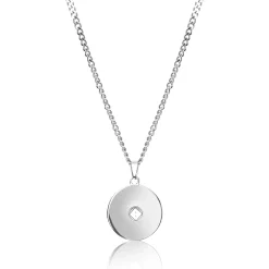 UN:IK Essentials Compass Pendant Necklace - Silver / Gold