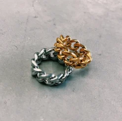 UN:IK Essentials Cuban Ring - Gold / Silver