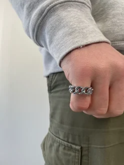 UN:IK Essentials Cuban Ring - Gold / Silver