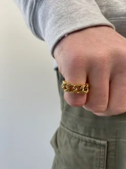 UN:IK Essentials Cuban Ring - Gold / Silver