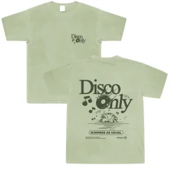 DISCO ONLY 'Business As Usual' Vintage Washed Tee - Pistachio