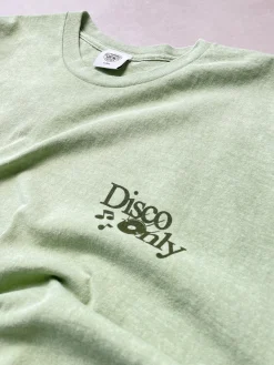 DISCO ONLY 'Business As Usual' Vintage Washed Tee - Pistachio