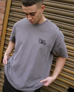 DISCO ONLY 'Business As Usual' Vintage Washed Tee - Black