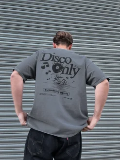 DISCO ONLY 'Business As Usual' Vintage Washed Tee - Black