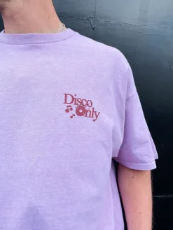 DISCO ONLY 'Business As Usual' Vintage Washed Tee - Pink