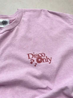 DISCO ONLY 'Business As Usual' Vintage Washed Tee - Pink