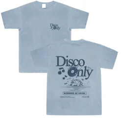 DISCO ONLY 'Business As Usual' Vintage Washed Tee - Blue