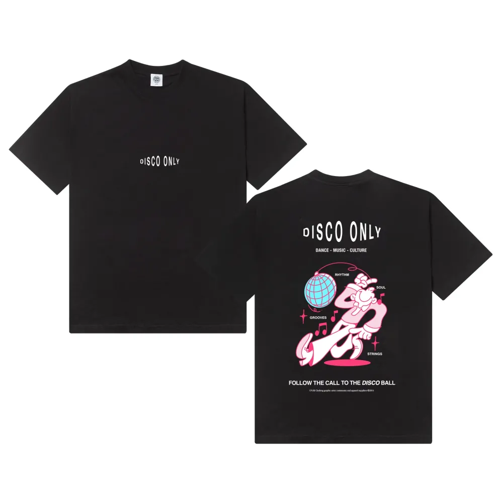 DISCO ONLY 'Disco Ball' Tee - Black / White