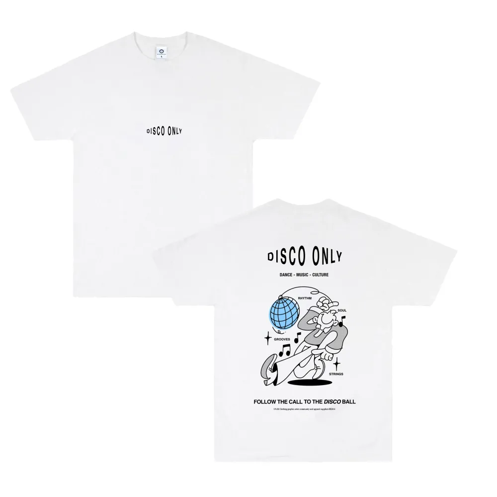 DISCO ONLY 'Disco Ball' Tee - Black / White