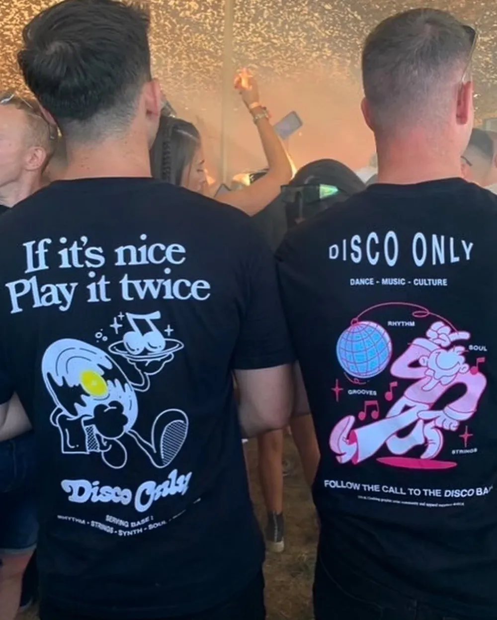 DISCO ONLY 'Disco Ball' Tee - Black / White