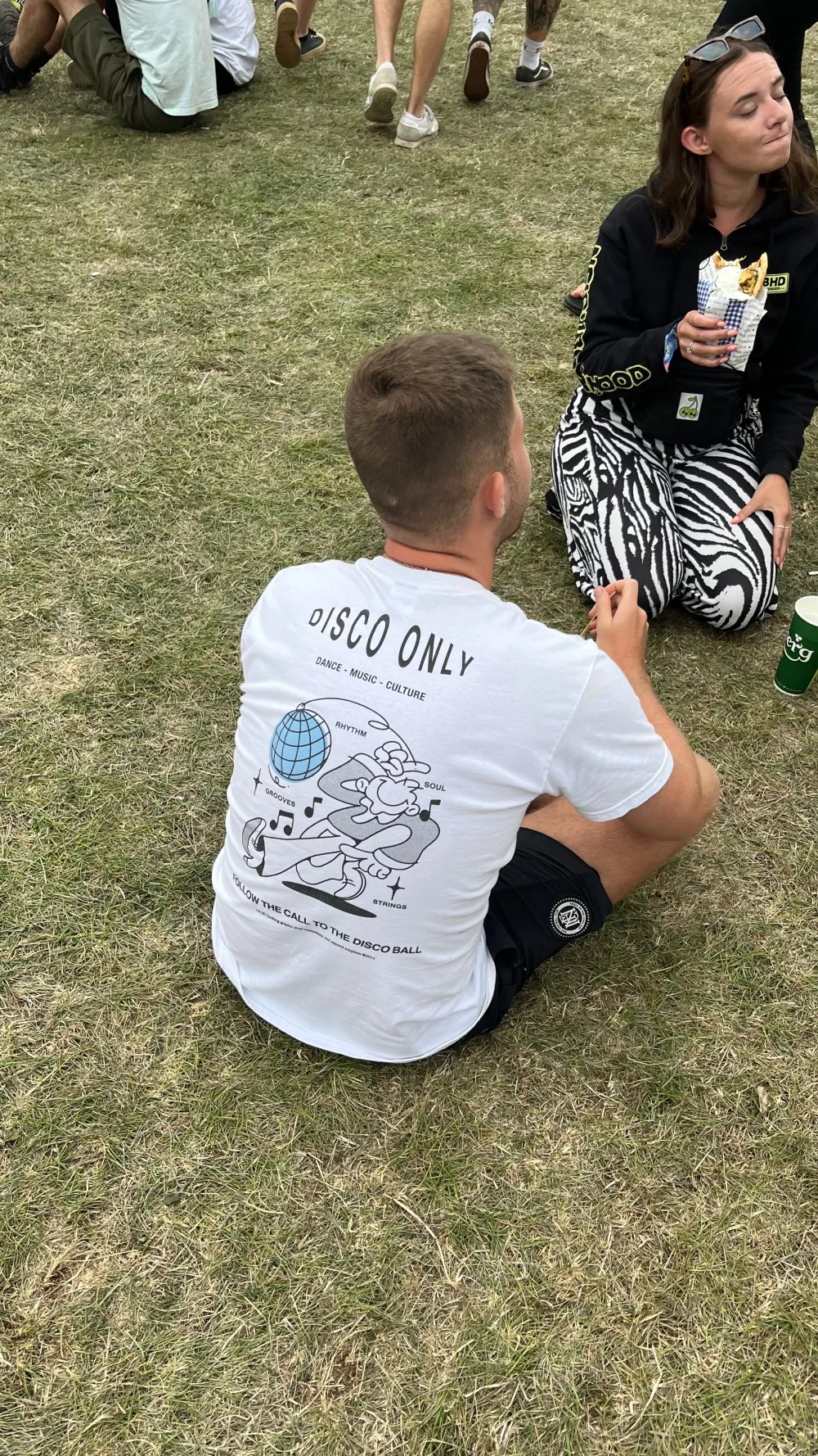 DISCO ONLY 'Disco Ball' Tee - Black / White