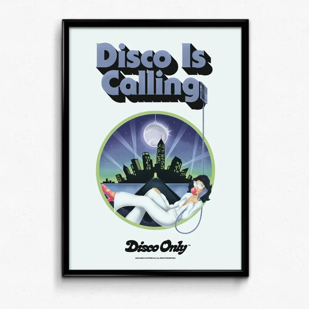 DISCO ONLY 'Disco is Calling' Print