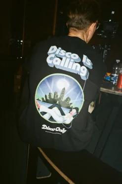 DISCO ONLY 'Disco Is Calling' Tee - Black