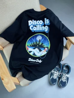 DISCO ONLY 'Disco Is Calling' Tee - Black
