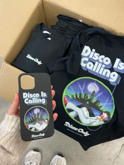 DISCO ONLY 'Disco Is Calling' Tee - Black