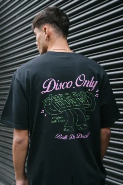 DISCO ONLY 'Italo Disco' Tee - Black