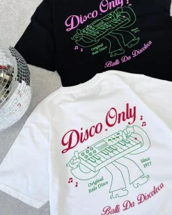 DISCO ONLY 'Italo Disco' Tee - Black