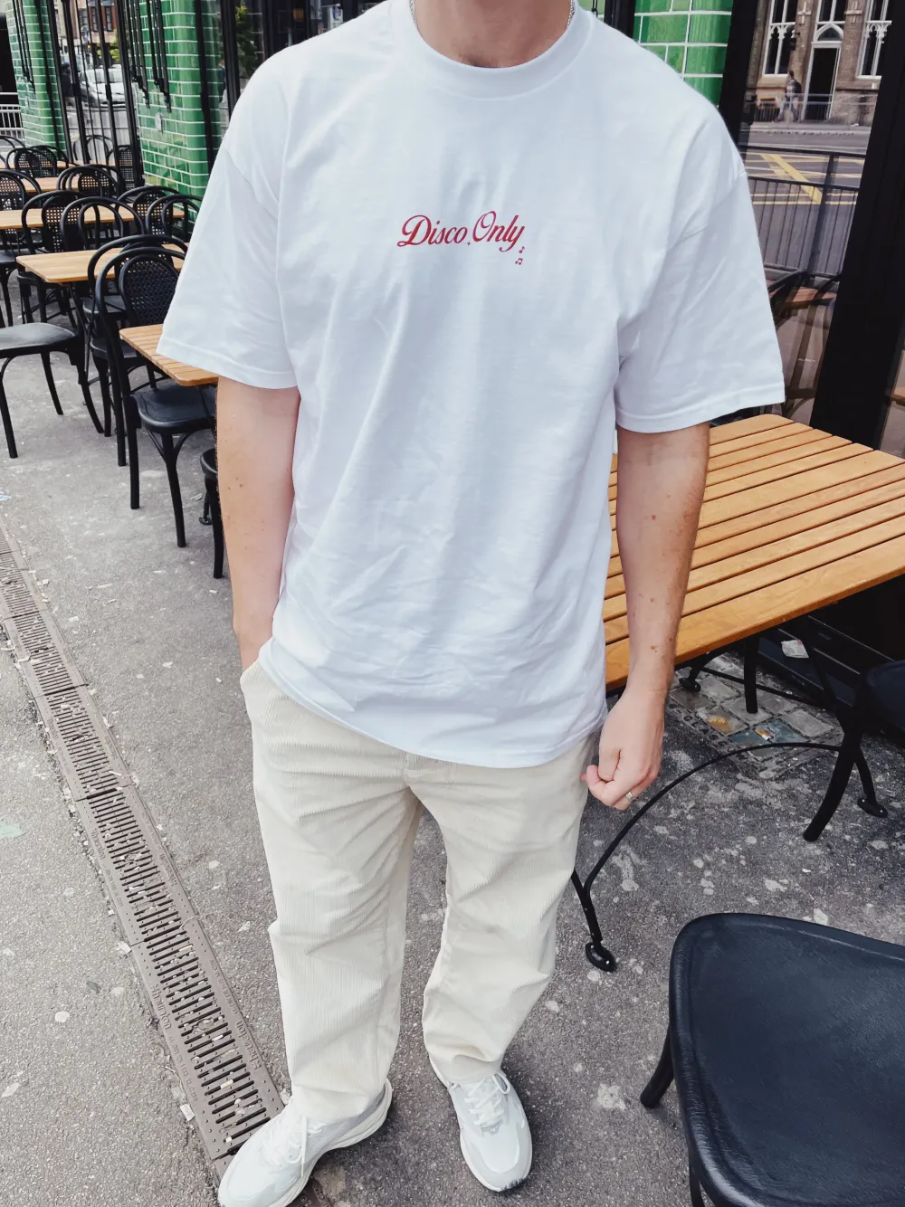 DISCO ONLY 'Italo Disco' Tee - White