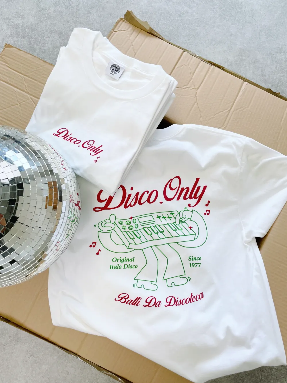 DISCO ONLY 'Italo Disco' Tee - White