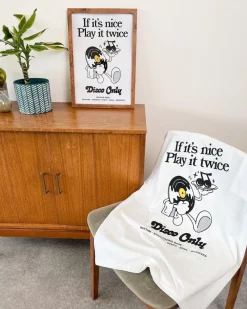 Discounted Bundles DISCO ONLY 'Play It Twice V2' Tee & Print Bundle - White