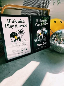 Discounted Bundles DISCO ONLY 'Play It Twice V2' Tee & Print Bundle - White