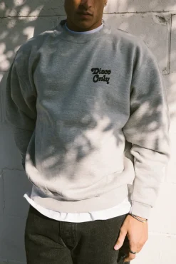 DISCO ONLY 'Play It Twice V2' Sweater - Grey
