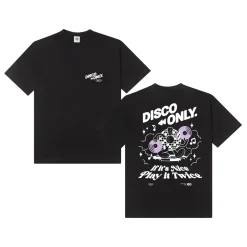 DISCO ONLY 'Play It Twice V4' Tee - Black
