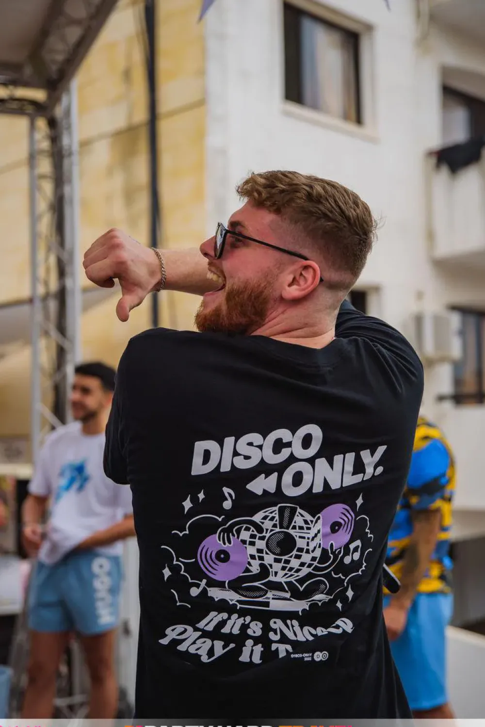 DISCO ONLY 'Play It Twice V4' Tee - Black