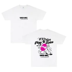 DISCO ONLY 'Play It Twice V5' Tee - White