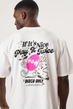 DISCO ONLY 'Play It Twice V5' Tee - White