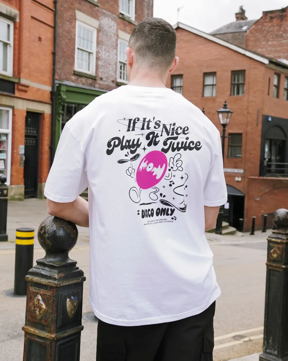 DISCO ONLY 'Play It Twice V5' Tee - White