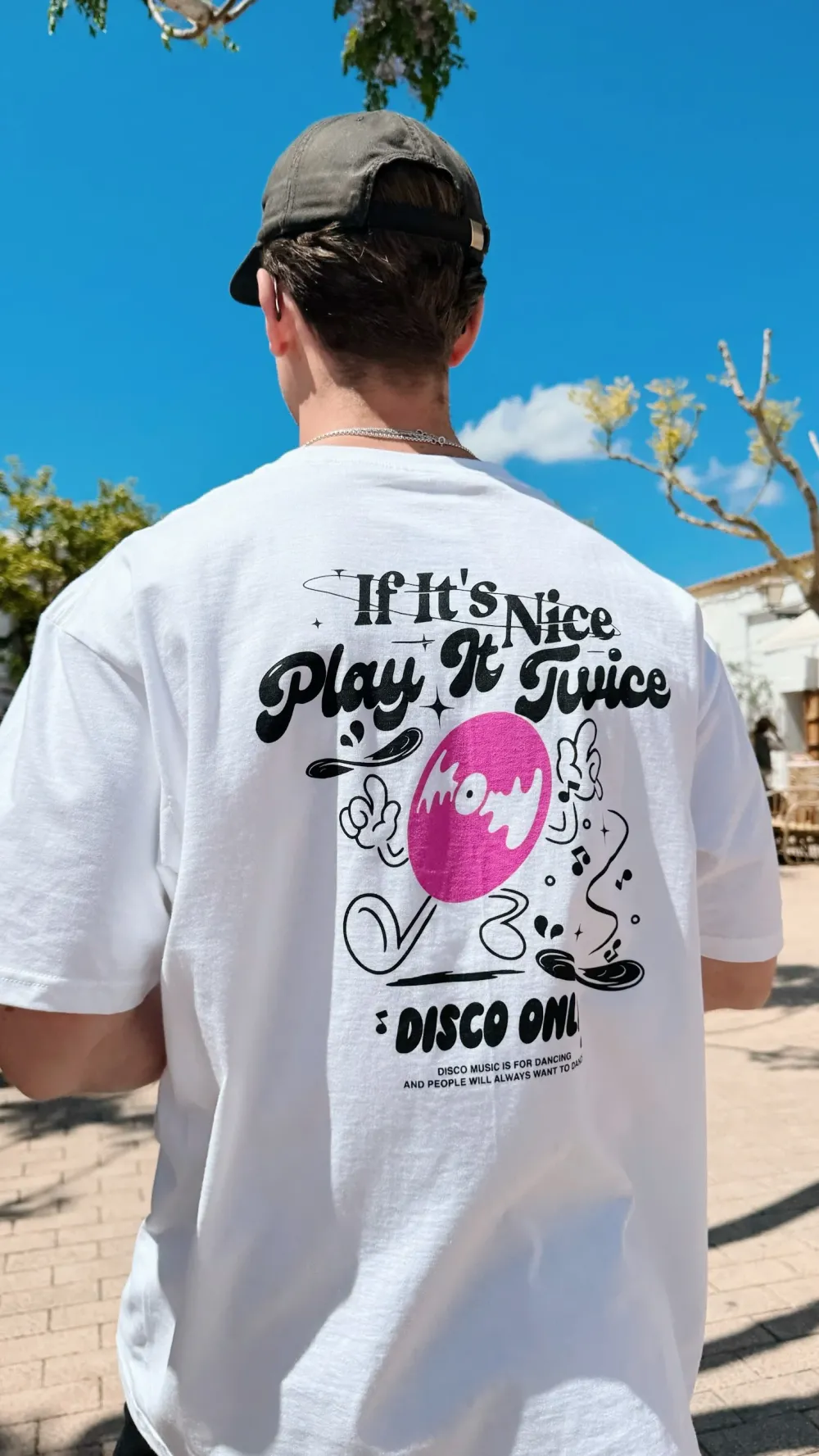 DISCO ONLY 'Play It Twice V5' Tee - White