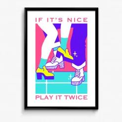 DISCO ONLY 'Play It Twice V3' Print