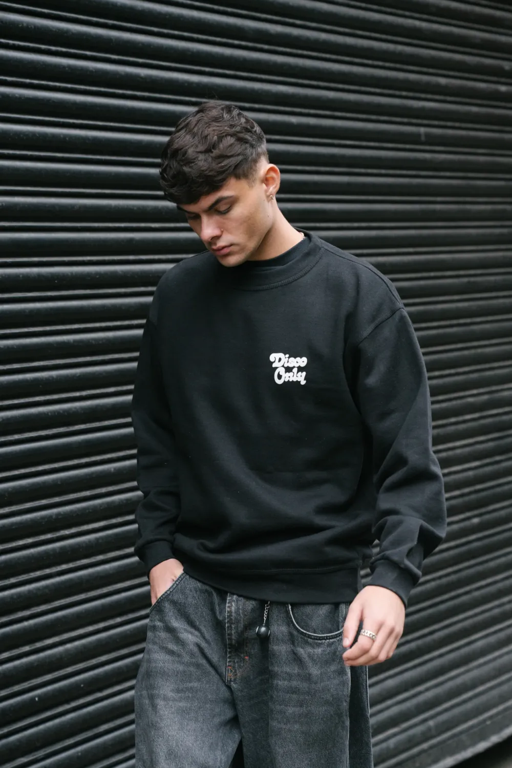 DISCO ONLY 'Play It Twice V2' Sweater - Black