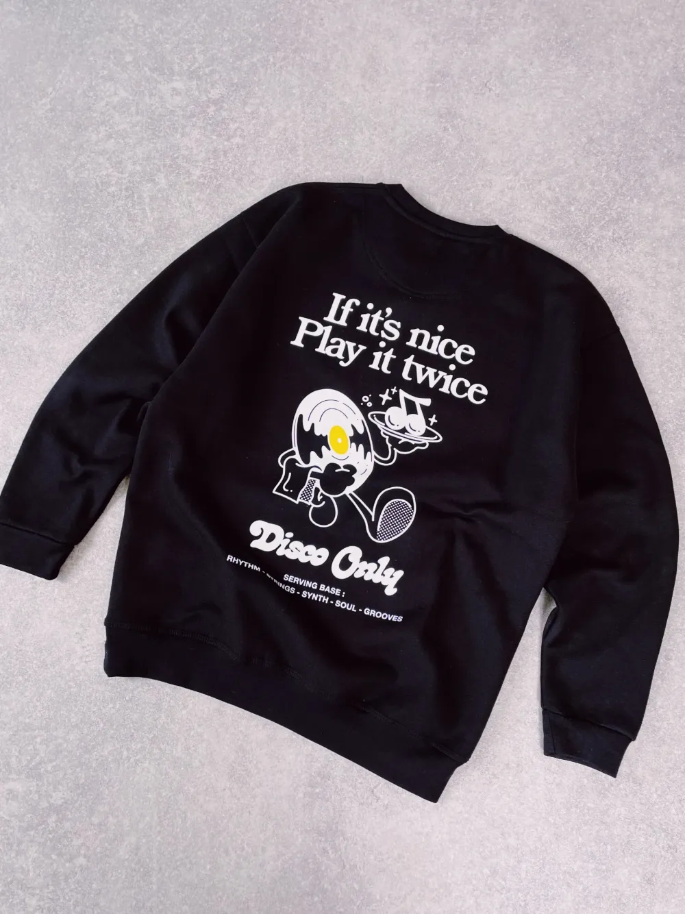 DISCO ONLY 'Play It Twice V2' Sweater - Black