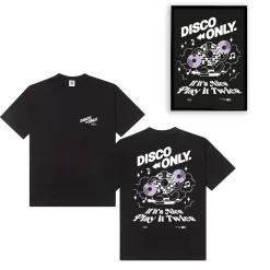 Discounted Bundles DISCO ONLY 'Play It Twice V4' Tee & Print Bundle - Black