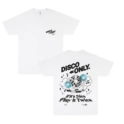 DISCO ONLY 'Play It Twice V4' Tee - White