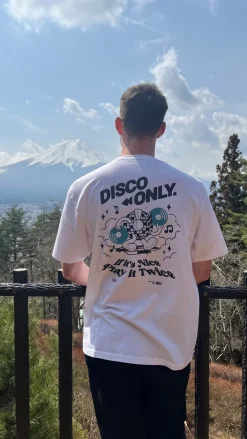 DISCO ONLY 'Play It Twice V4' Tee - White