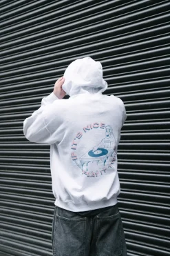 DISCO ONLY 'Play It Twice V1' Hoodie - Ash Grey