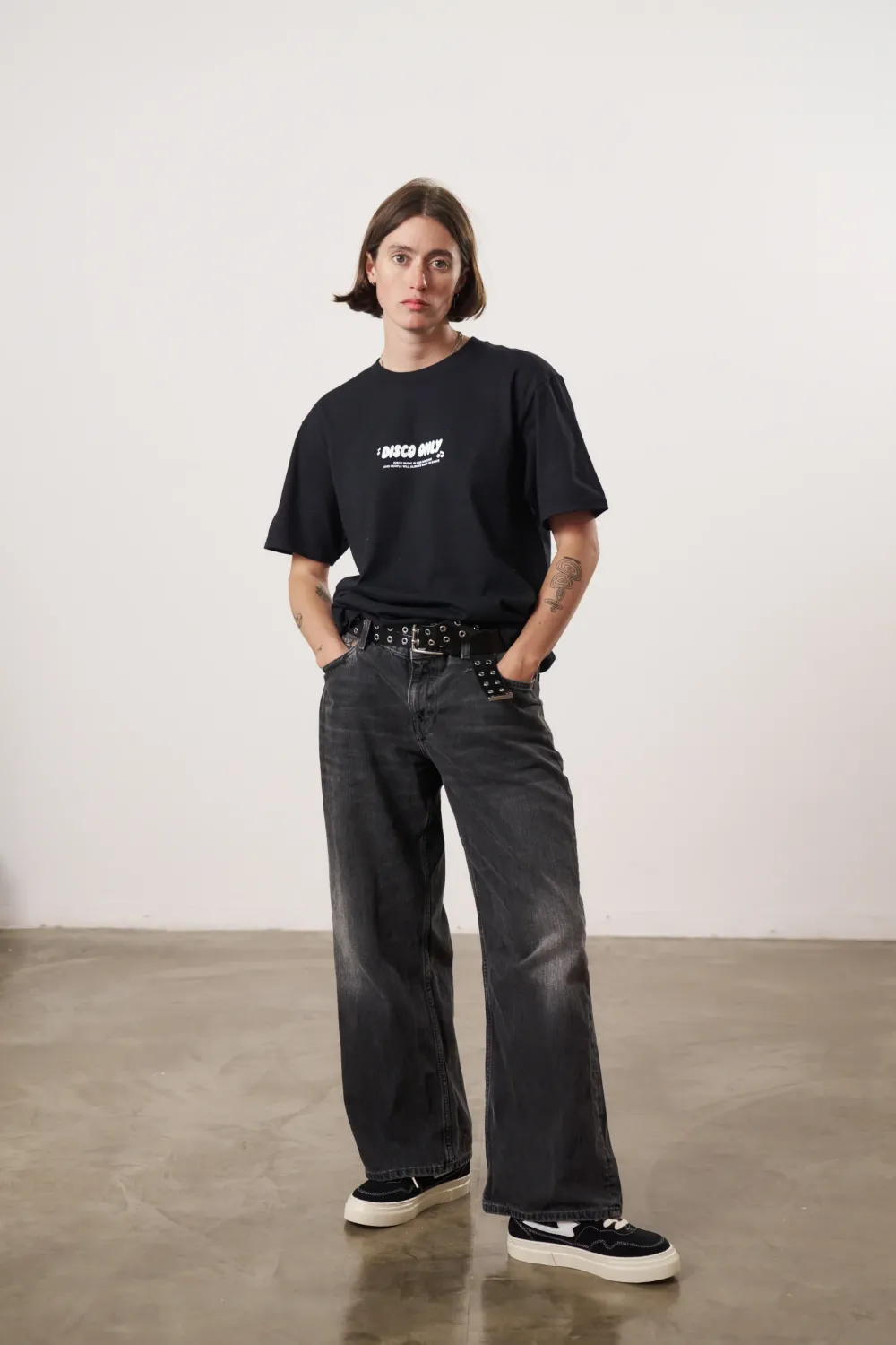 DISCO ONLY 'Play It Twice V5' Tee - Black
