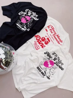 DISCO ONLY 'Play It Twice V5' Tee - Black