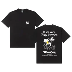 DISCO ONLY 'Play it Twice V2' Tee - Black