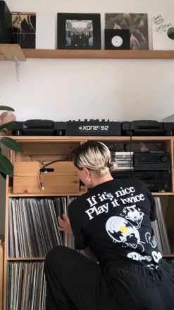 DISCO ONLY 'Play it Twice V2' Tee - Black
