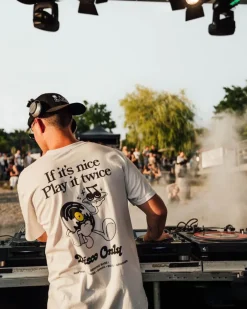 DISCO ONLY 'Play it Twice V2' Tee - White